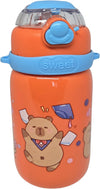 Sweet Bunny Kids Water Bottle – 500ml BPA-Free Plastic Bottle with Straw
