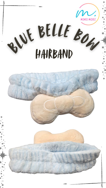 Blue Belle Bow Hairband – Soft & Elegant Headband for Girls, Toddlers & Infants | Best Gift for Kids