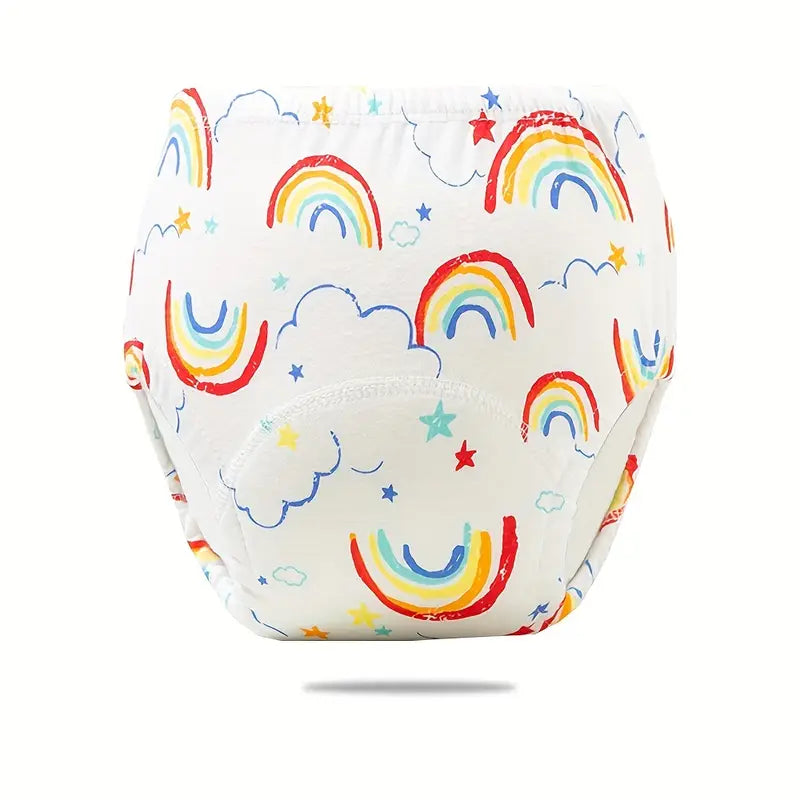 🧸 Rainbow Cloth Diapers Breathable Cloth Diapers for your little one's (Pack of 3)