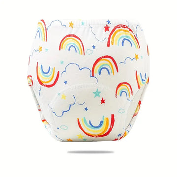 🧸 Rainbow Cloth Diapers Breathable Cloth Diapers for your little one's (Pack of 3)