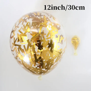 Golden Confetti Balloons - (Pack of 20 pc)