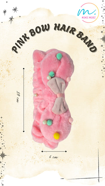 Pink Bow Hairband – Soft & Stylish Headband for Girls, Toddlers & Infants | Best Gift Accessory