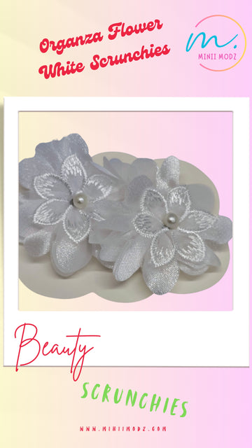 Organza Flower Hair Clips