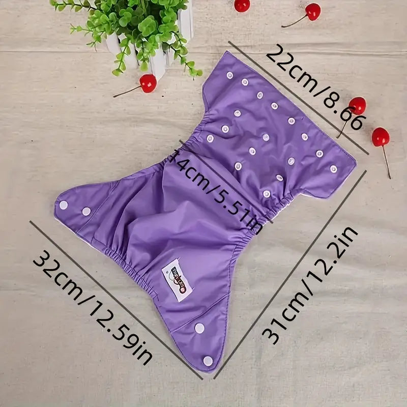 Reusable Cotton Diaper Pants – Soft, Breathable & Washable Training Pants for Toddlers (Available in Yellow, Blue, Pink, and Purple)