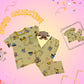 Crane Cartoon Pajama Set – Soft Cotton Nightwear for Kids