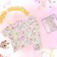 Pink Flower Teddy Print Shirt & Pant Set for Girls – Soft Cotton Dress Sleepwear | Suitable for Kids, Toddlers, and Infants