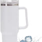 Stainless Steel 40oz Travel Tumbler with Handle & Straw Lid | Double-Layer Insulated Tumbler for Hot & Cold Beverages