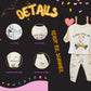 Falcon Teddy Print Top and Pant Set - Summer Nightwear Set – 100% Cotton Kids Sleepwear