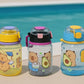 Bunny Transparent Kids Water Bottle with Straw 500ml BPA-Free Plastic, School & Picnic Bottle for Toddlers