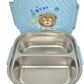 Ben Too Lunch Box for Kids – 2 Compartment Stainless Steel Tiffin with Fork & Spoon