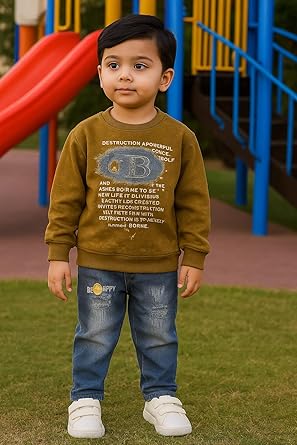 Denim Pant & Full Sleeve Shirt Top Set for Boys | Ethnic Inspired Clothes | Pant Top Set for Boy