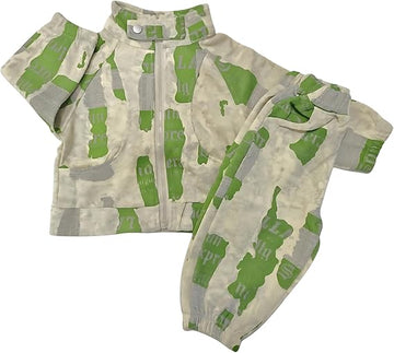 Baby Boys 2 Pcs Pants Set Cute Paper Print Casual Long Sleeve Sweatshirt with Co ord Pant