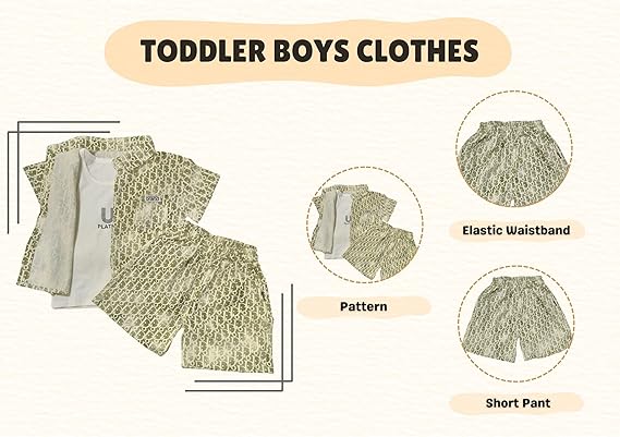 PLATES Print 3 Piece Set Pant, Half Sleeve T-Shirt & Sleeveless Undershirt for Boys | Casual & Picnic Wear