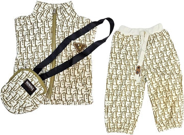DR DESIGN Boys Pant & Top Set | Trendy 2-Piece Jumper Design Outfit with Stylish Sling Bag