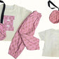 HPL Pink Pouch Girl Pant Top Set with Sling Bag | Ethnic Inspired Clothes | Ethnic Sets for Girls