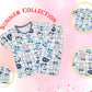 Calf Hello Print Sleepwear Kids Night Suit Top & Bottom Pyjama Set