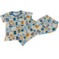 Smile Teddy Print Pyjama Set Cotton Nightwear Set – Soft Summer Kidswear