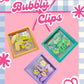 Floral Charm Hair Set – 3 Color Set with Hair Clips & Rubber Bands in Transparent Case