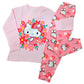 Kitty Cuddles Pyjama Set – Kids Night Suit Top & Bottom Sleepwear for Infants & Toddlers