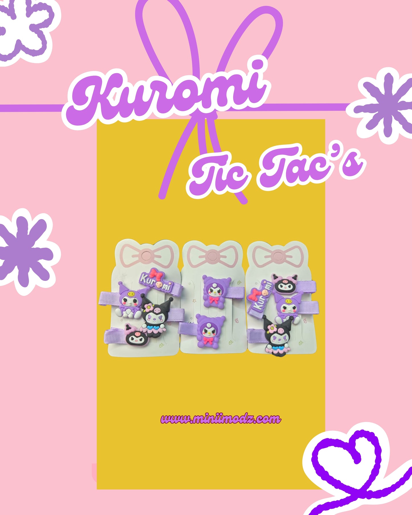 Kuromi Hair Clips
