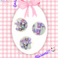 Kuromi Hair Clips