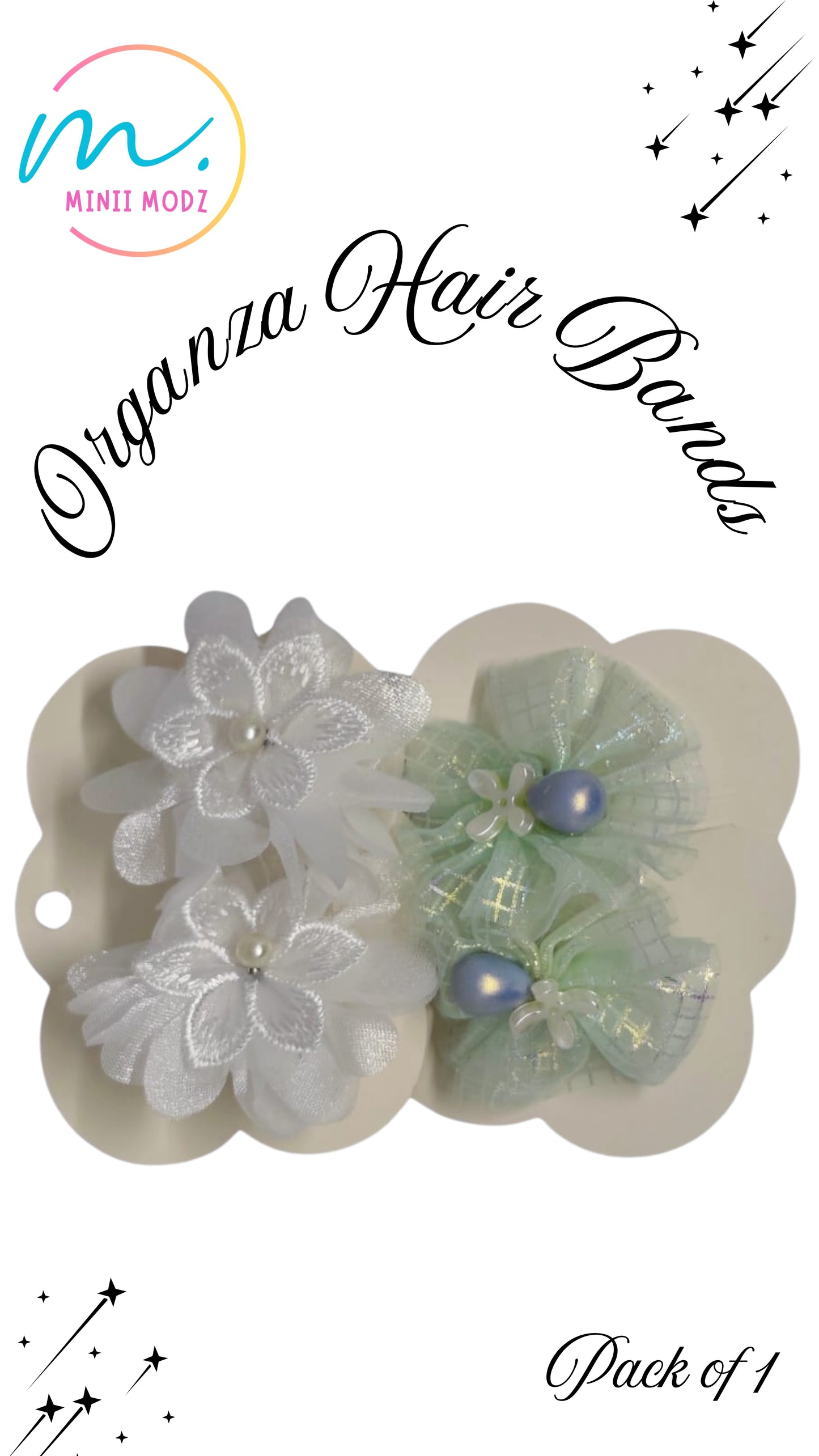Organza Flower Hair Clips