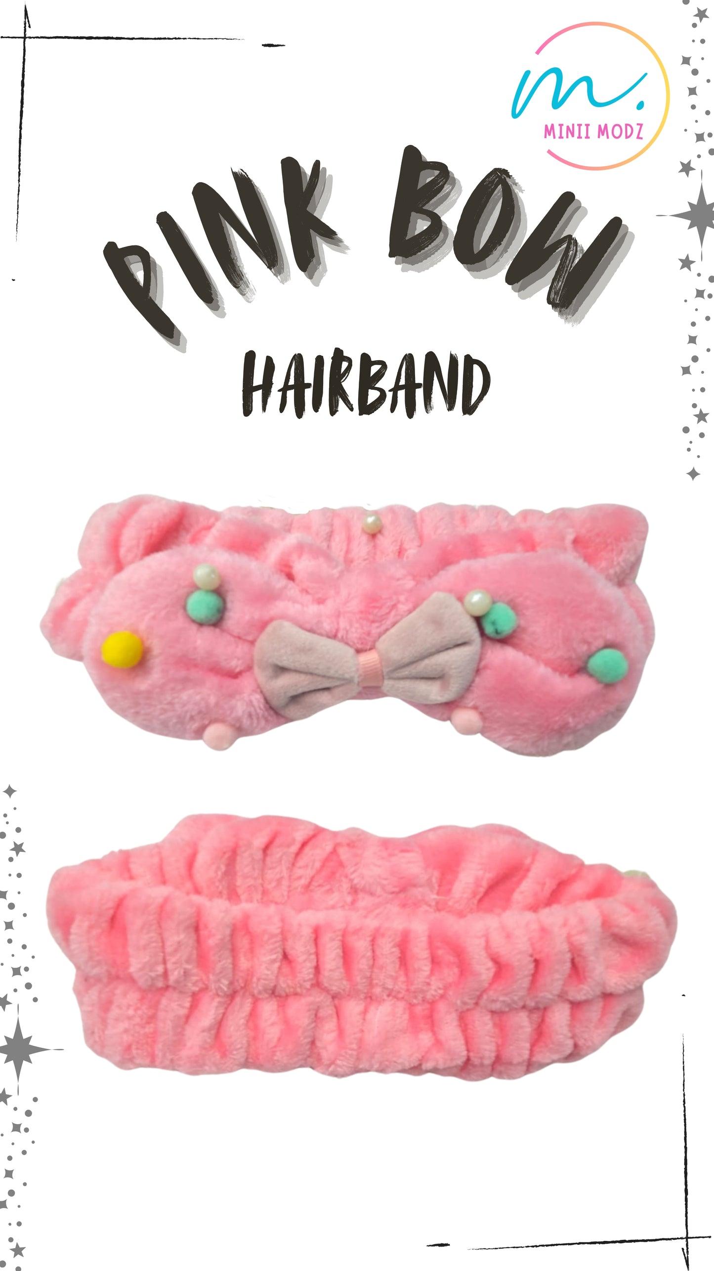 Pink Bow Hairband – Soft & Stylish Headband for Girls, Toddlers & Infants | Best Gift Accessory