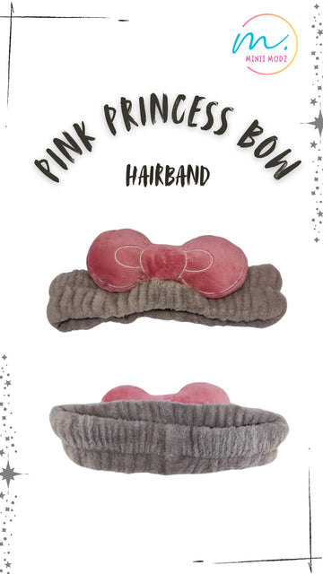 Pink Princess Bow Hairband – Soft & Stylish Headband for Girls, Toddlers & Infants | Best Gift Accessory